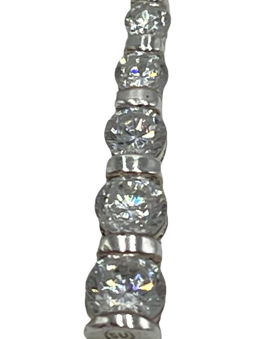 925 CZ SU Sterling Silver 1.6g Cz Drop 1 Fine Pendant (only)